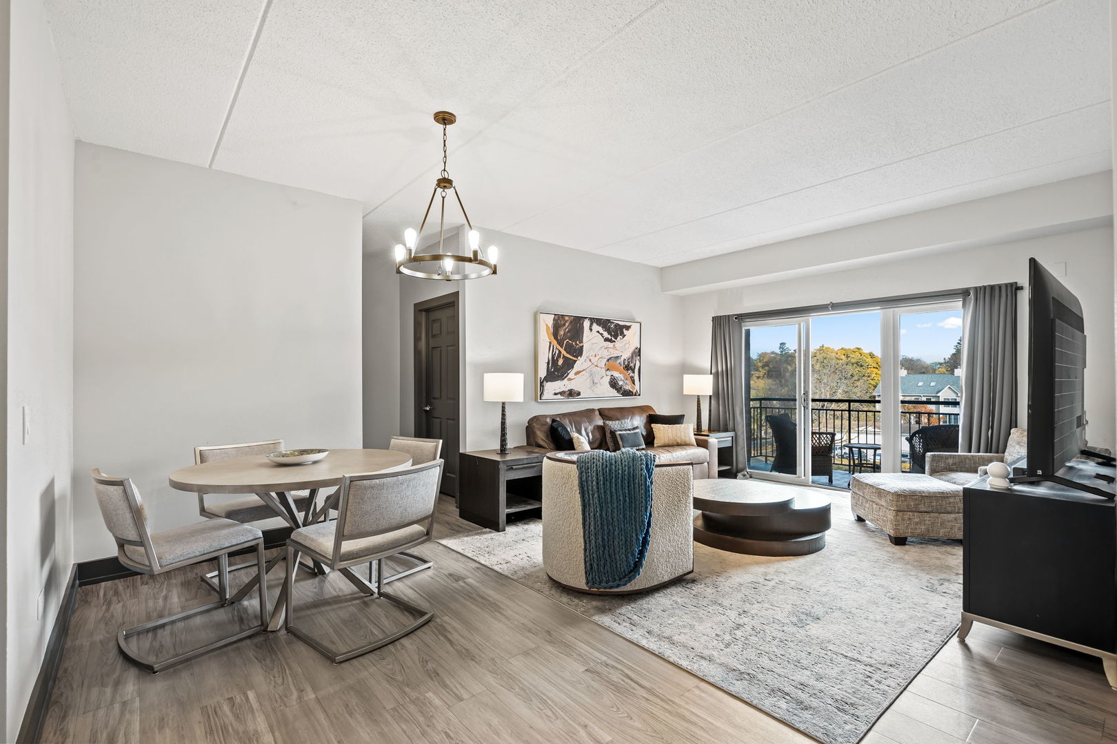 235 North Smith Street, Unit 412 Palatine, IL 60067 - Photo 6 of 18 a view of a dining room with furniture window and outside view