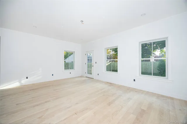 a view of staircase with white walls and white walls