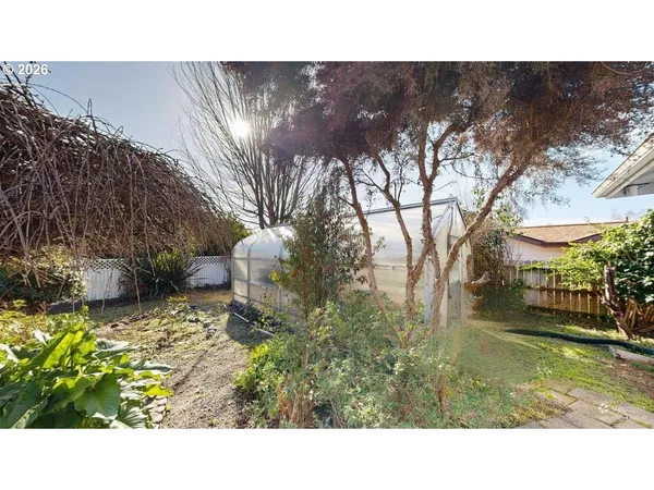 a bird view of building and trees in the background