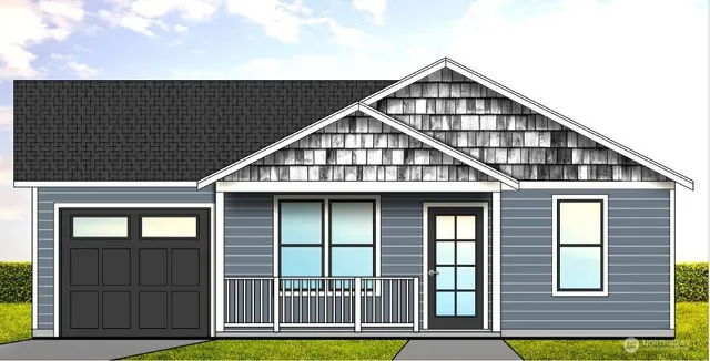 a front view of a house