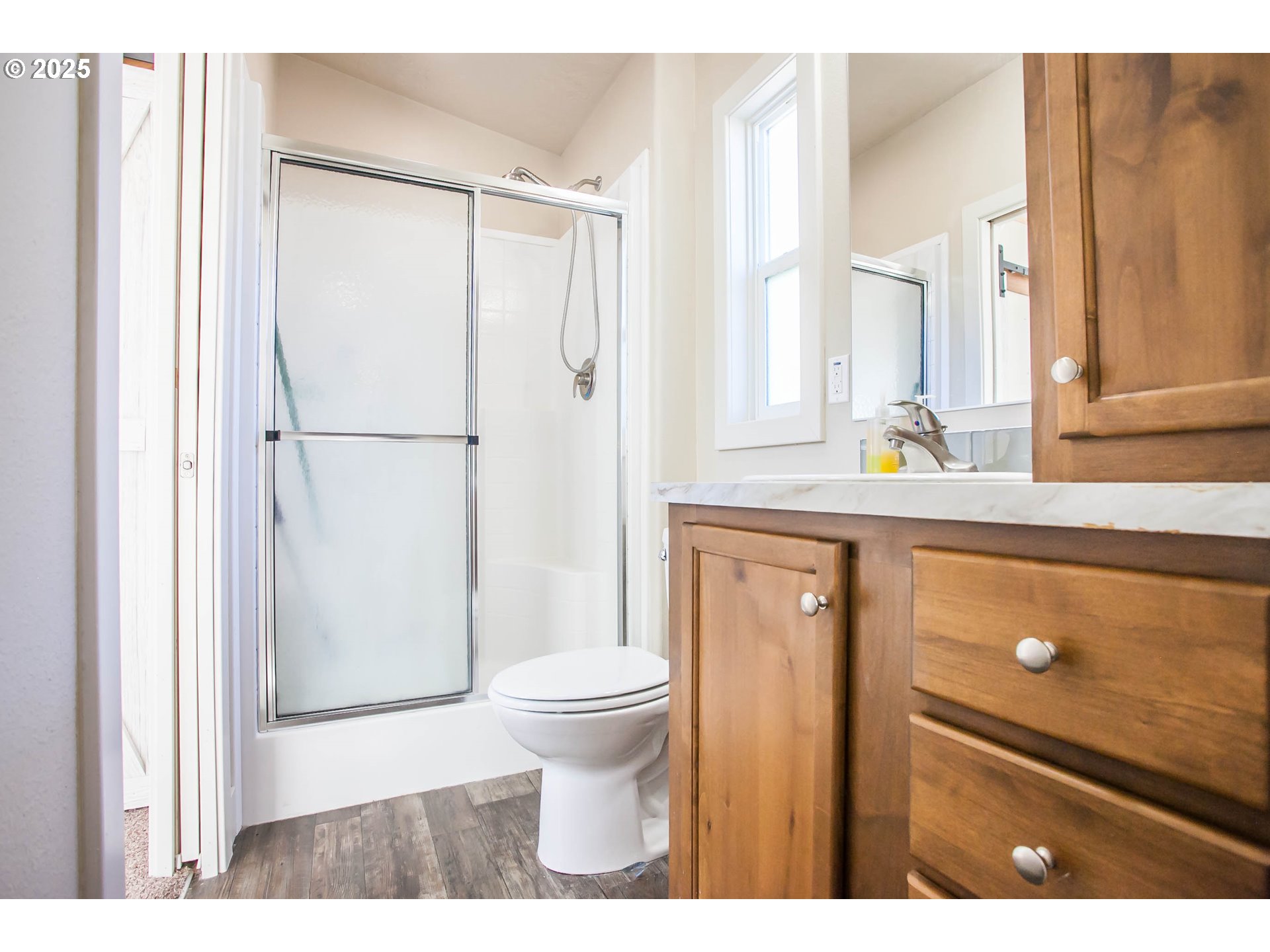 6270 Miller Road Mount Hood Parkdale, OR 97041 - Photo 38 of 48 a bathroom with a sink a toilet and a mirror
