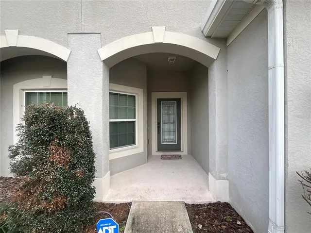 a view of front door of a house
