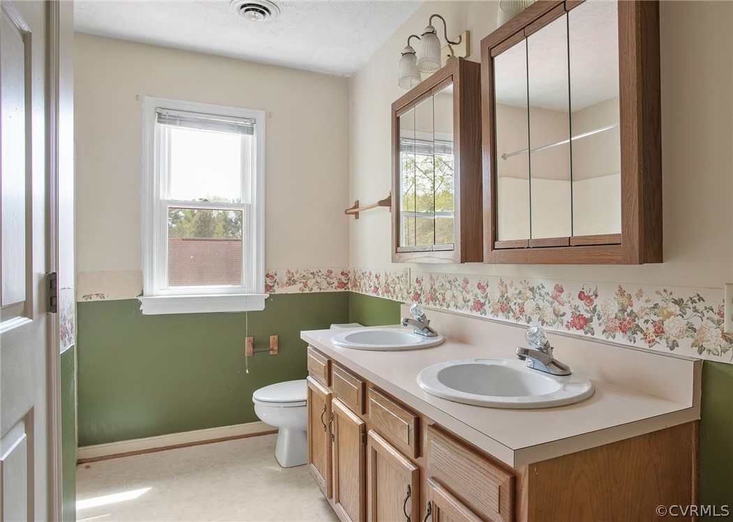 3800 Bailey Farm Road Moseley, VA 23120 - Photo 20 of 48 a bathroom with a sink and a toilet