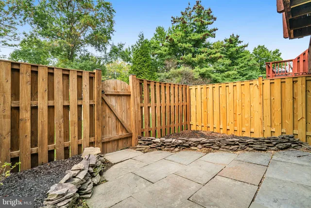 a view of wooden fence