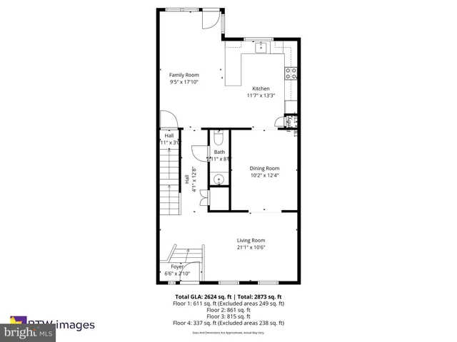 a picture of a bench in front of a building