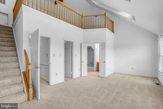 a view of an entryway with staircase