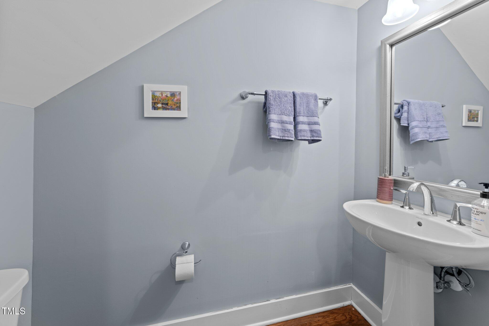 511 North Person Street, Unit 101 Raleigh, NC 27604 - Photo 12 of 35 a bathroom with a sink and mirror