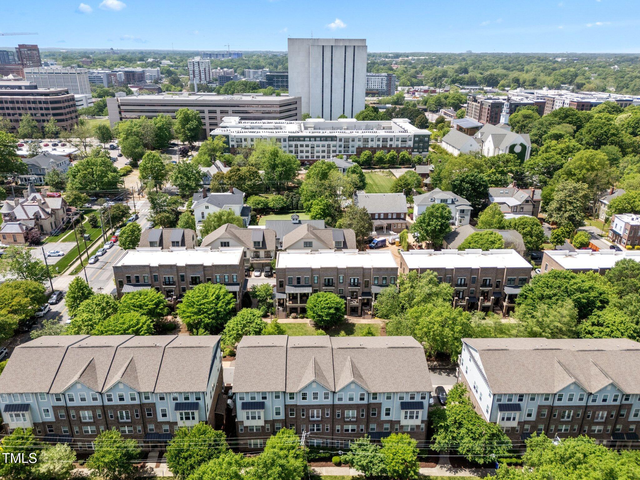 511 North Person Street, Unit 101 Raleigh, NC 27604 - Photo 31 of 35 an aerial view of multiple house