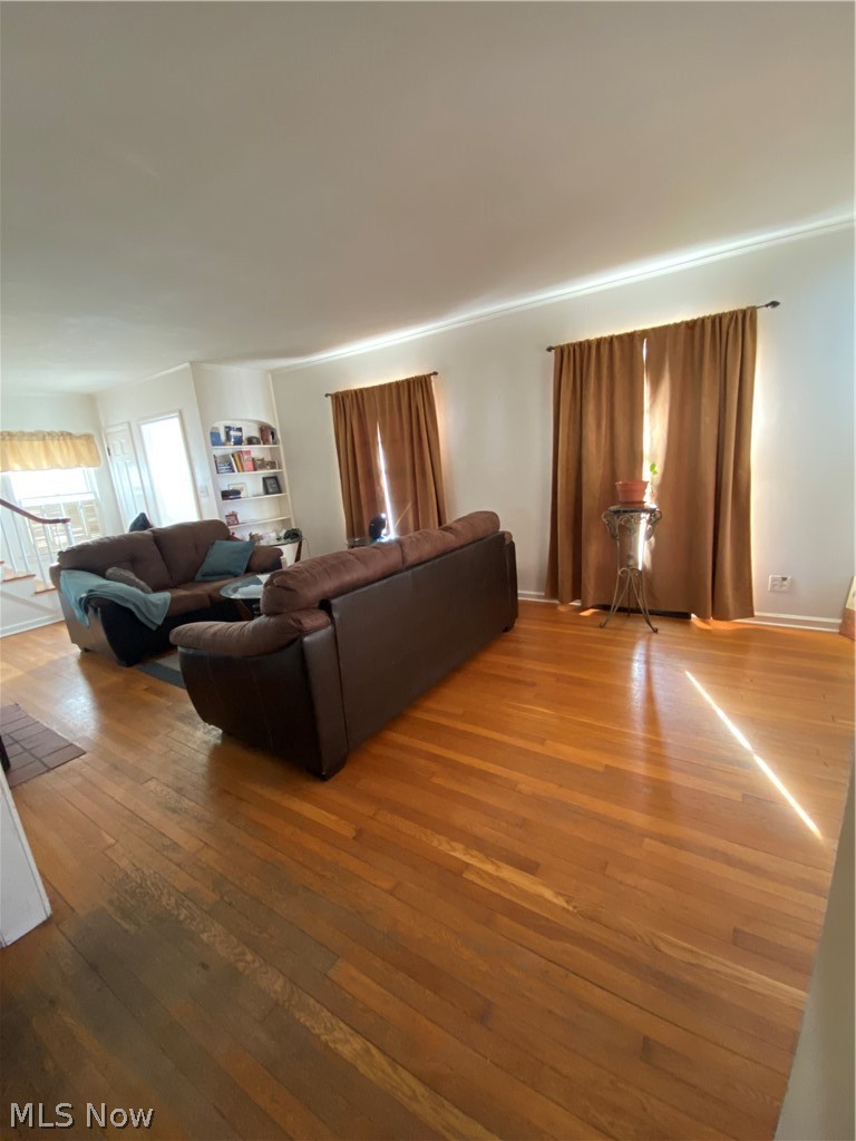 Living room from dining room view