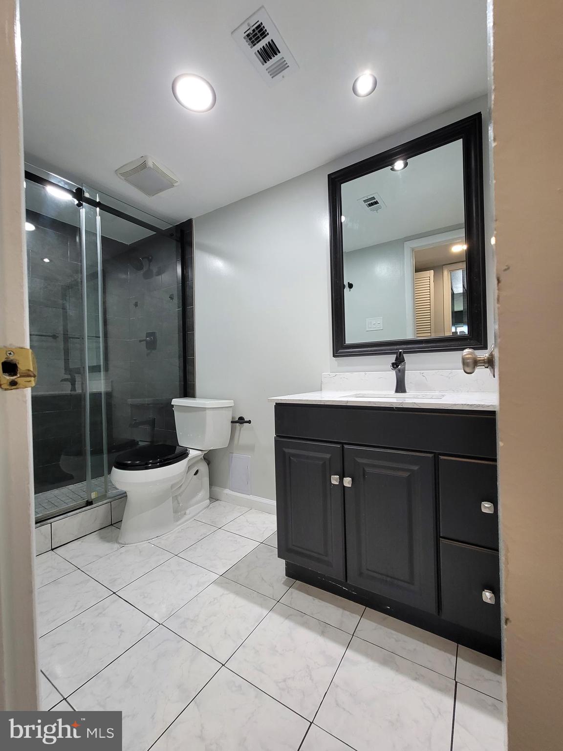 5049 7th Road South, Unit 201 Arlington, VA 22204 - Photo 23 of 45 a bathroom with a sink a toilet and mirror