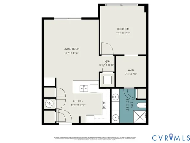 a picture of a bench in front of a door