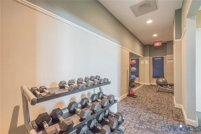 a room with storage and utility