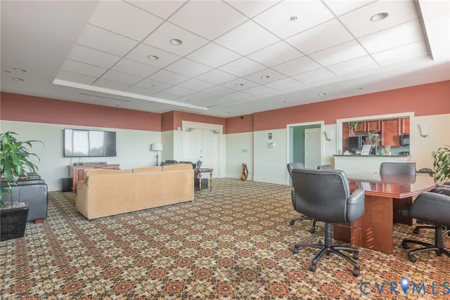 a room with furniture