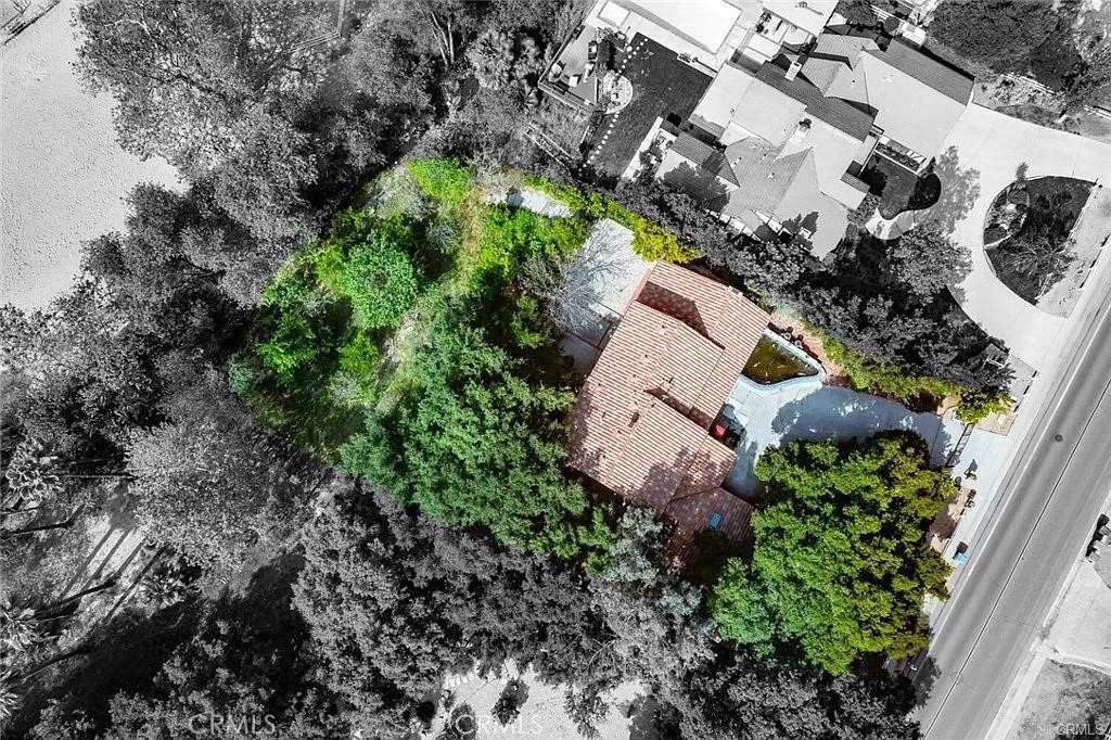 119 Bell Cyn Road Bell Canyon, CA 91307 - Photo 11 of 39 an aerial view of a house with a yard and garden