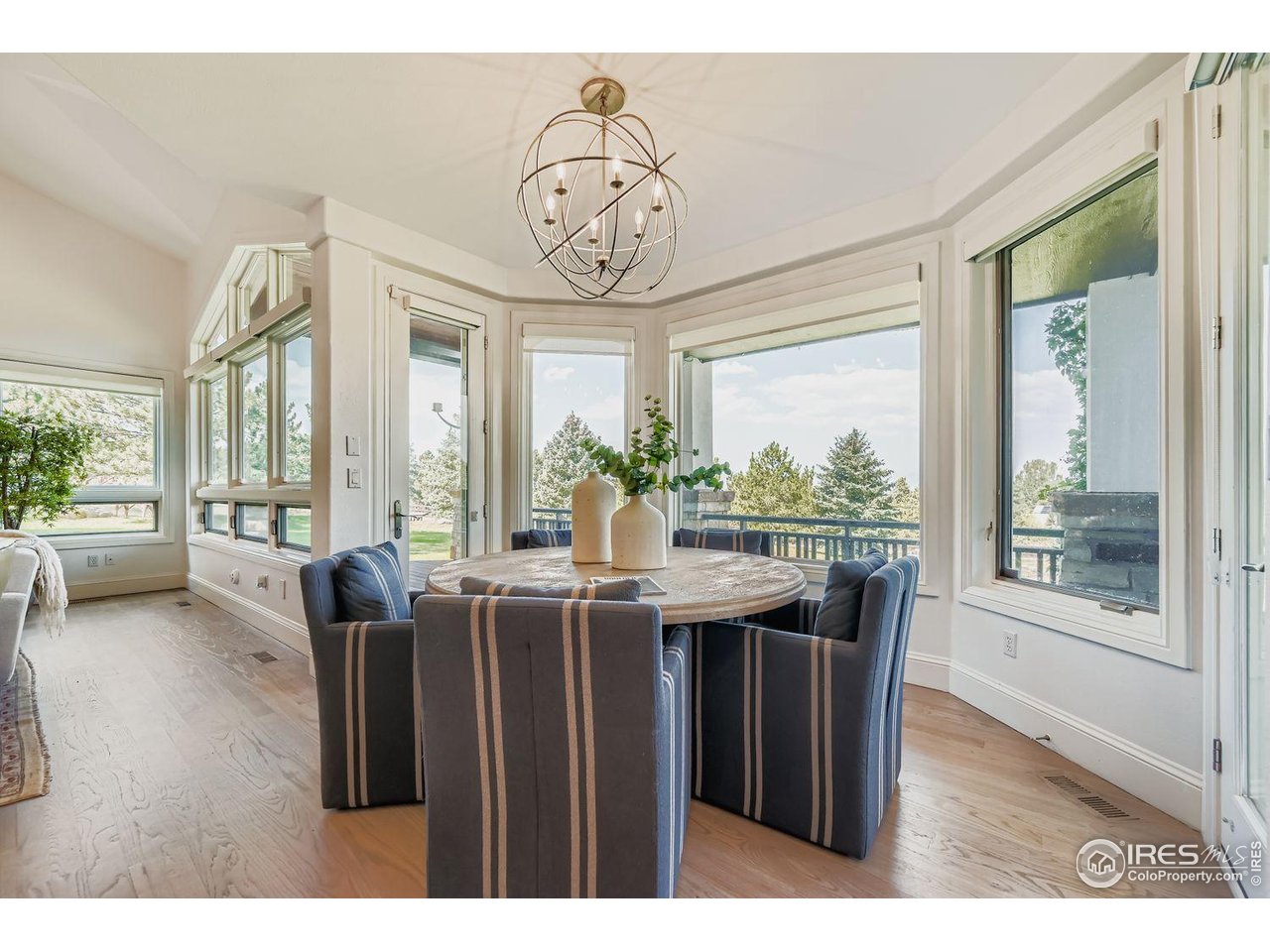8001 Fairview Road Boulder, CO 80303 - Photo 14 of 49 a view of a dining room with furniture window and wooden floor