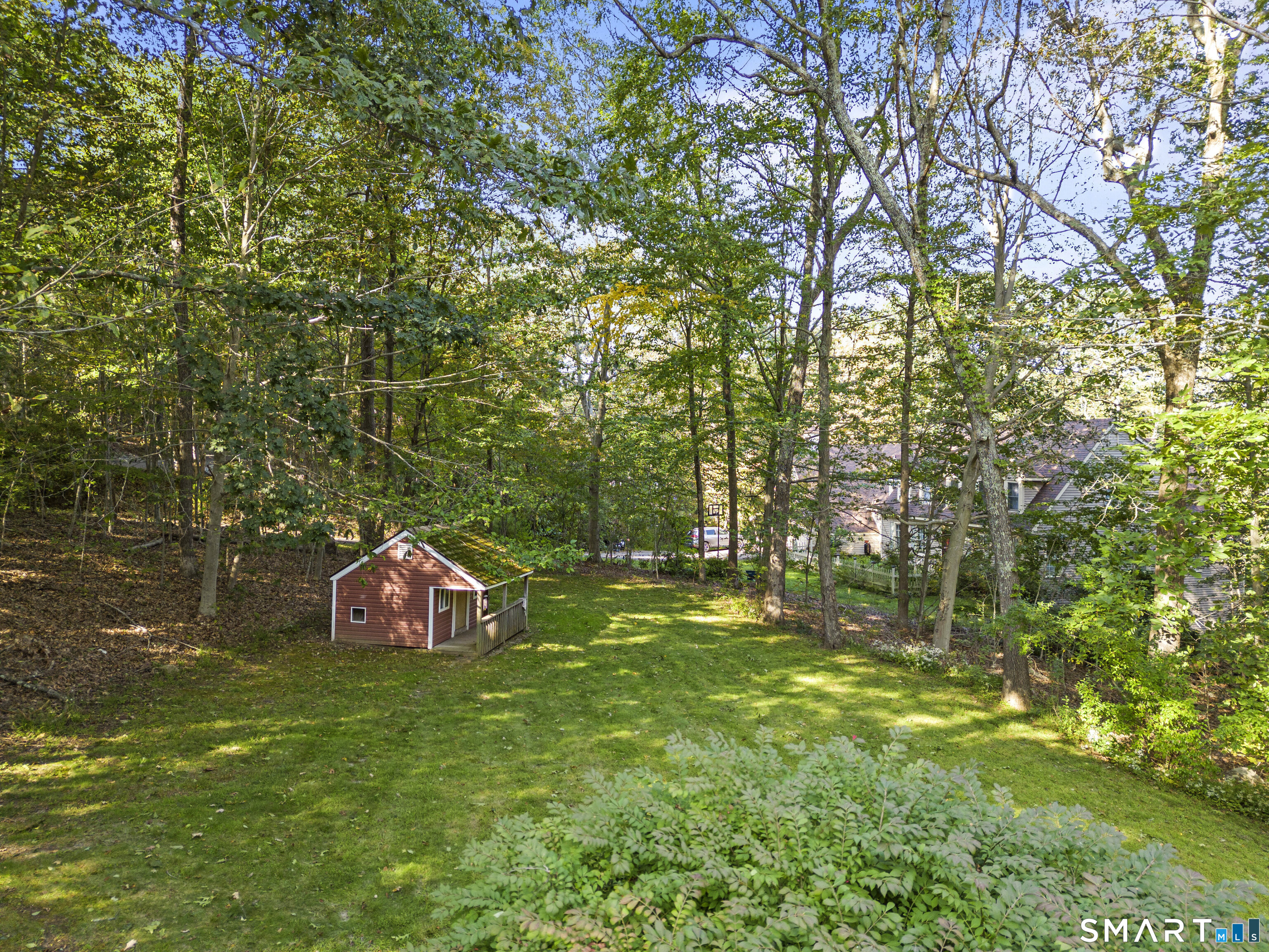 955 Georges Hill Road Southbury, CT 06488 - Photo 6 of 40 Backyard view and shed