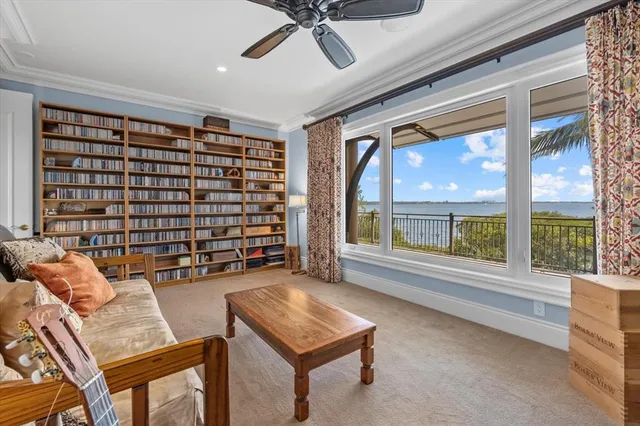 a view of a porch with furniture