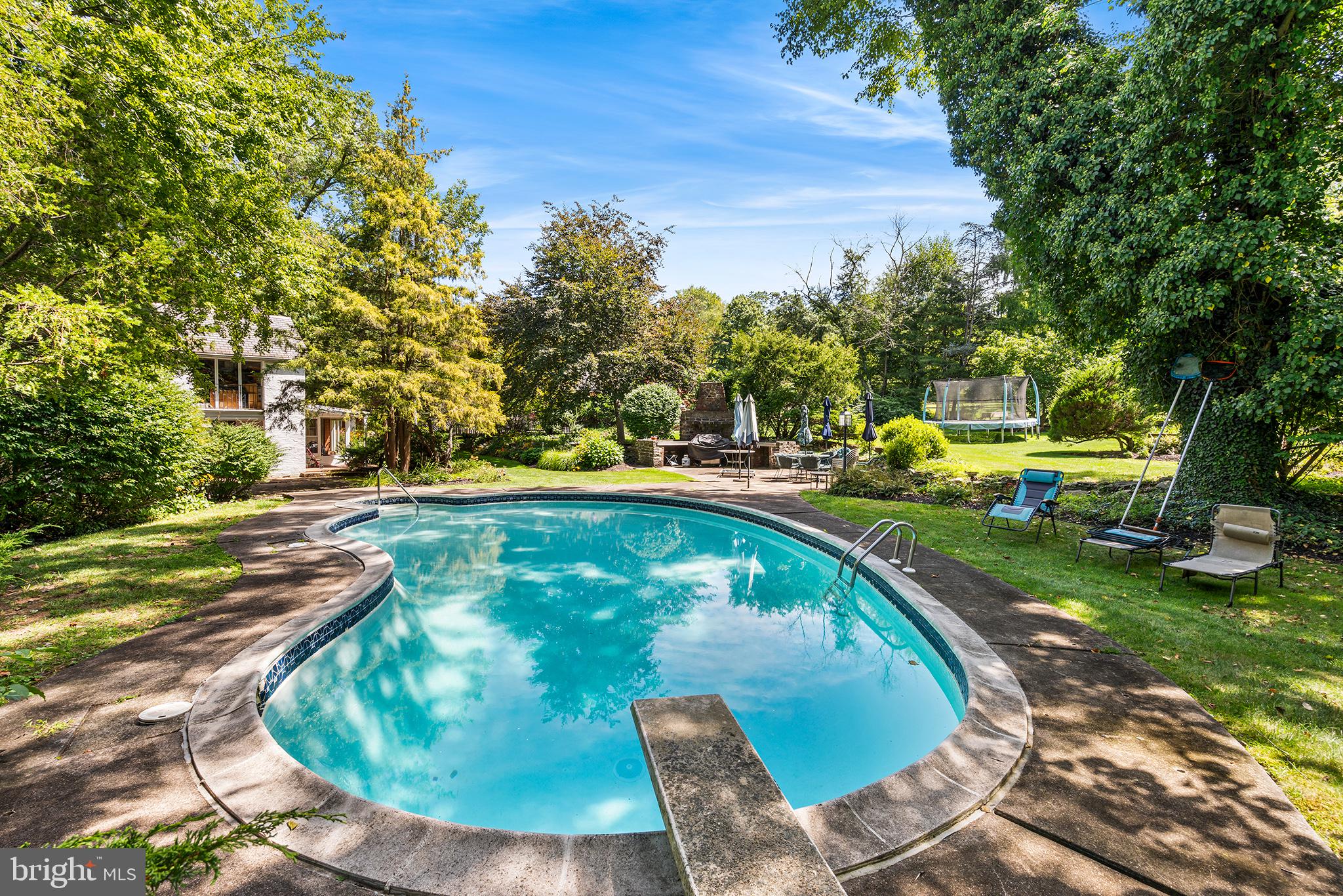 1401 Three Mile Run Road Perkasie, PA 18944 - Photo 54 of 58 12' Deep at the Diving Board!
