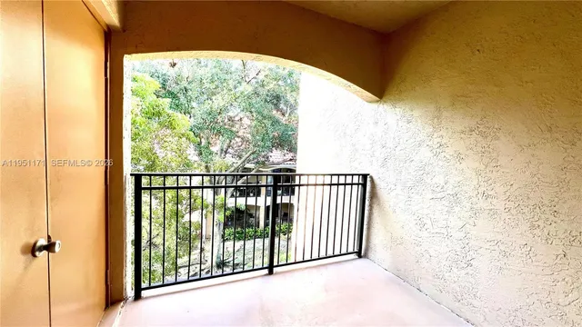 a view of a balcony