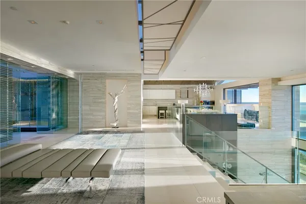 a view of living room with furniture and flat screen tv