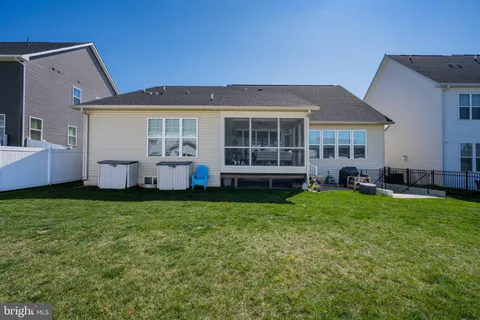 a view of a lake from a yard