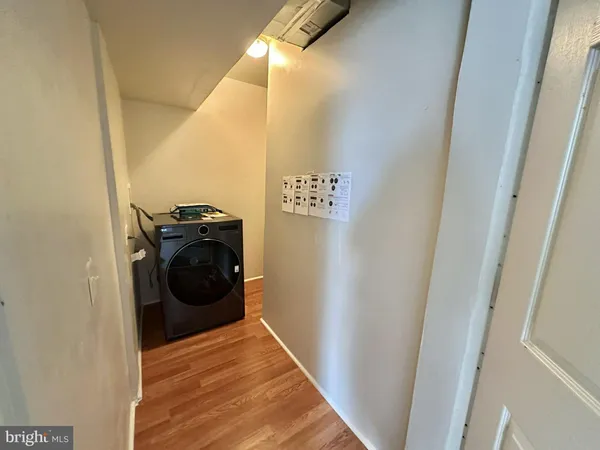 a view of a utility room with washer and dryer