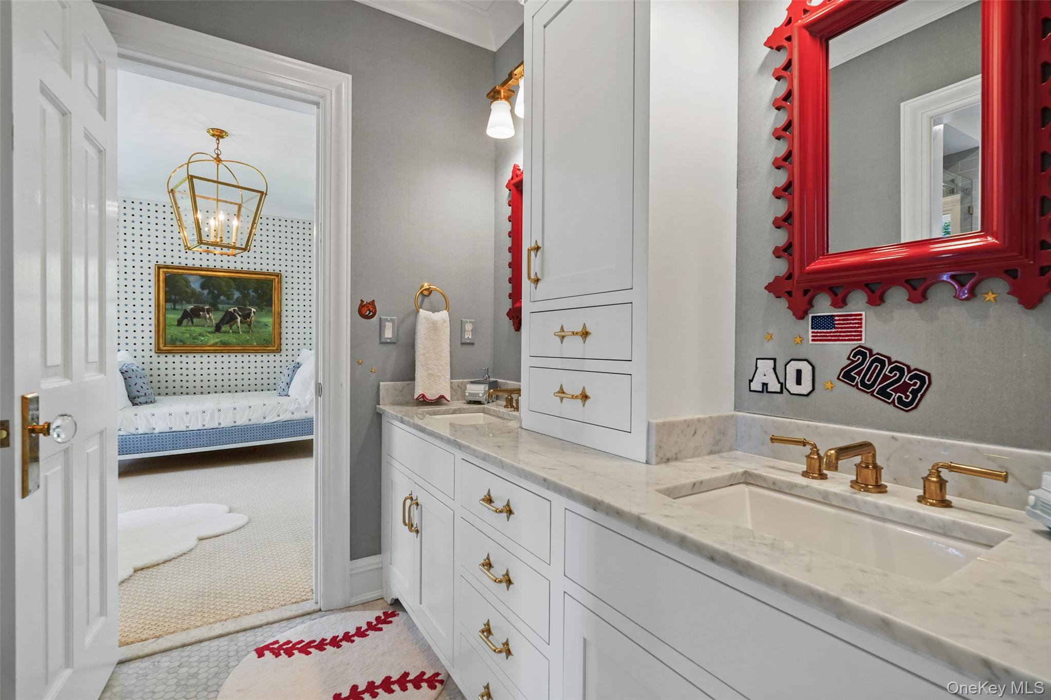 27 Murray Hill Road Scarsdale, NY 10583 - Photo 15 of 29 a en suite bathroom with a sink and a mirror