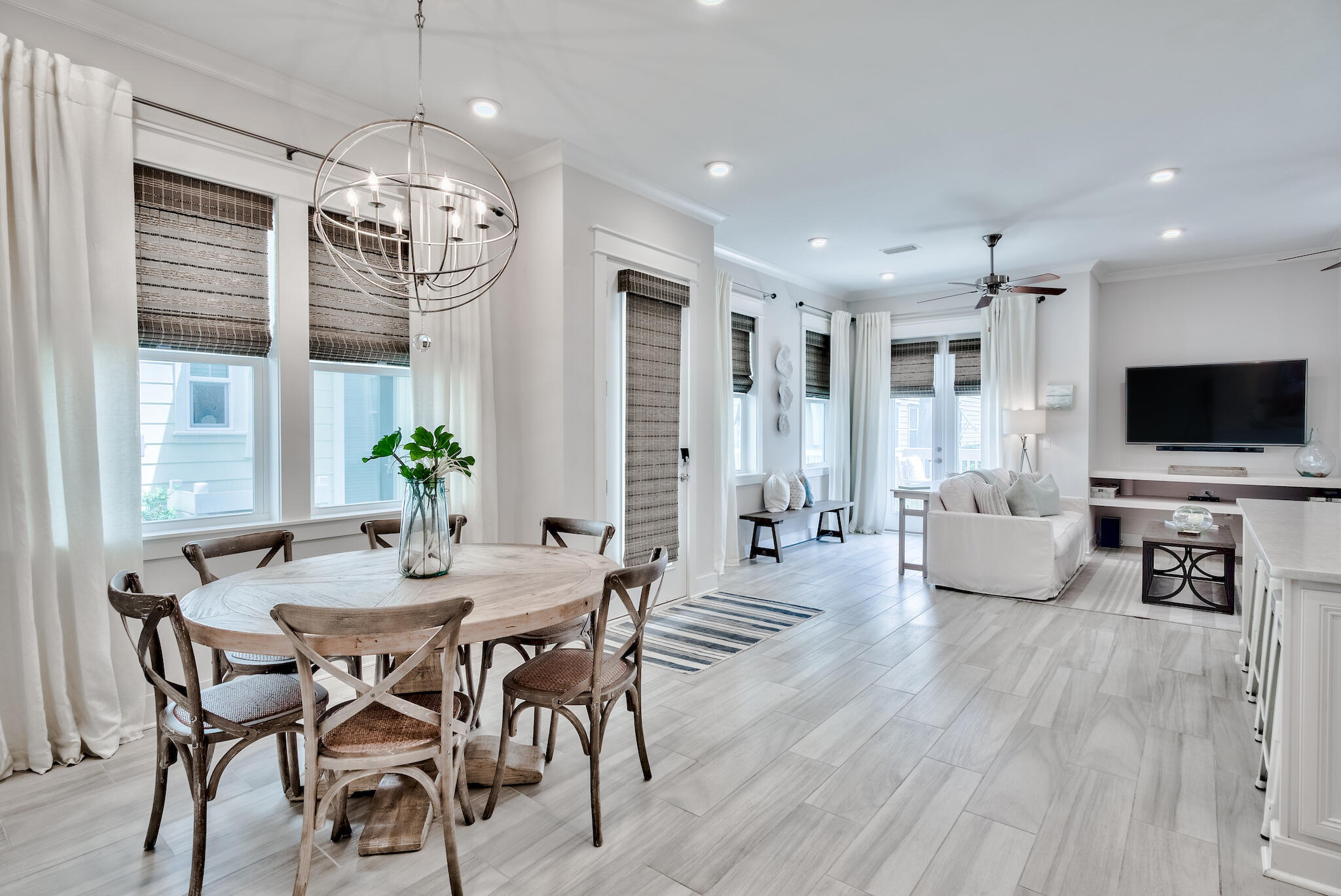 12 York Lane Inlet Beach, Unit A Inlet Beach, FL 32461 - Photo 6 of 59 a view of a dining room with furniture window and wooden floor