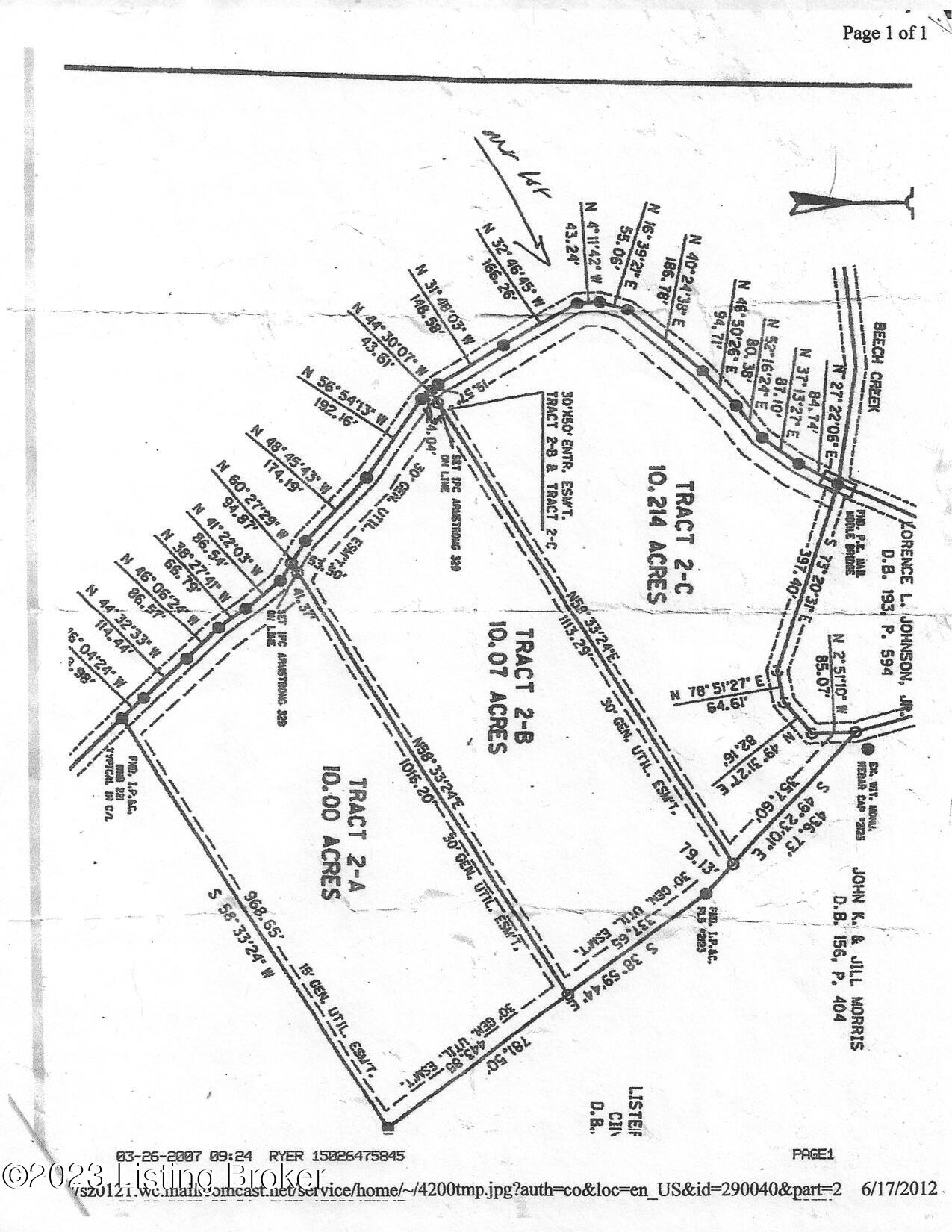 2 A 10 Mile Road Mount Eden, KY 40046 - Photo 2 of 2 LeonardPlat-Deed_D242_Pg149_Tract2A