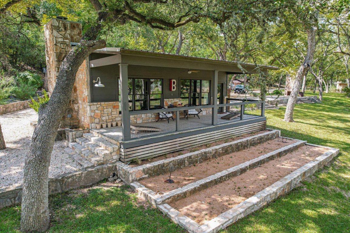 1121 Hidden Valley Road Wimberley, TX 78676 - Photo 30 of 40 a view of outdoor space yard deck patio and outdoor seating