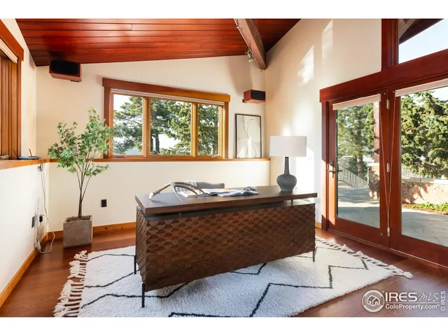 a living room with a couch and a table