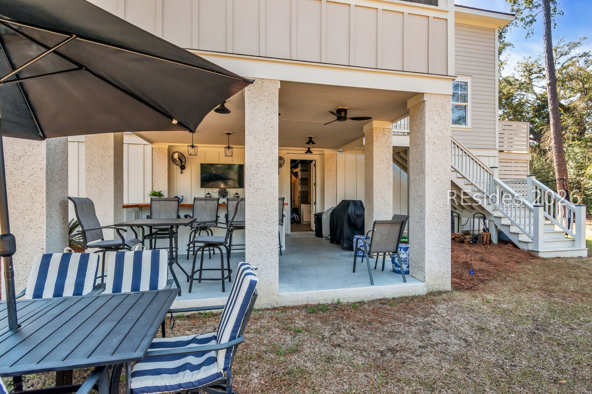 26 Pilot Point Road Ridgeland, SC 29936 - Photo 43 of 63 View of entertainment area in backyard