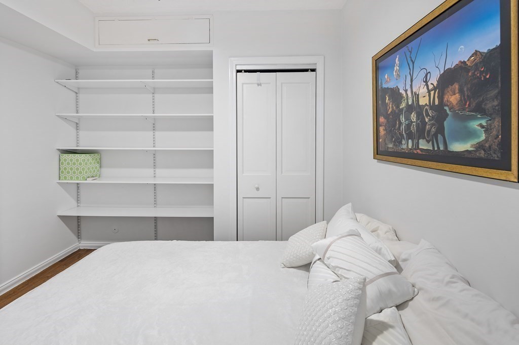 338 Beacon Street, Unit A Boston, MA 02116 - Photo 14 of 17 a bedroom with a bed and closet