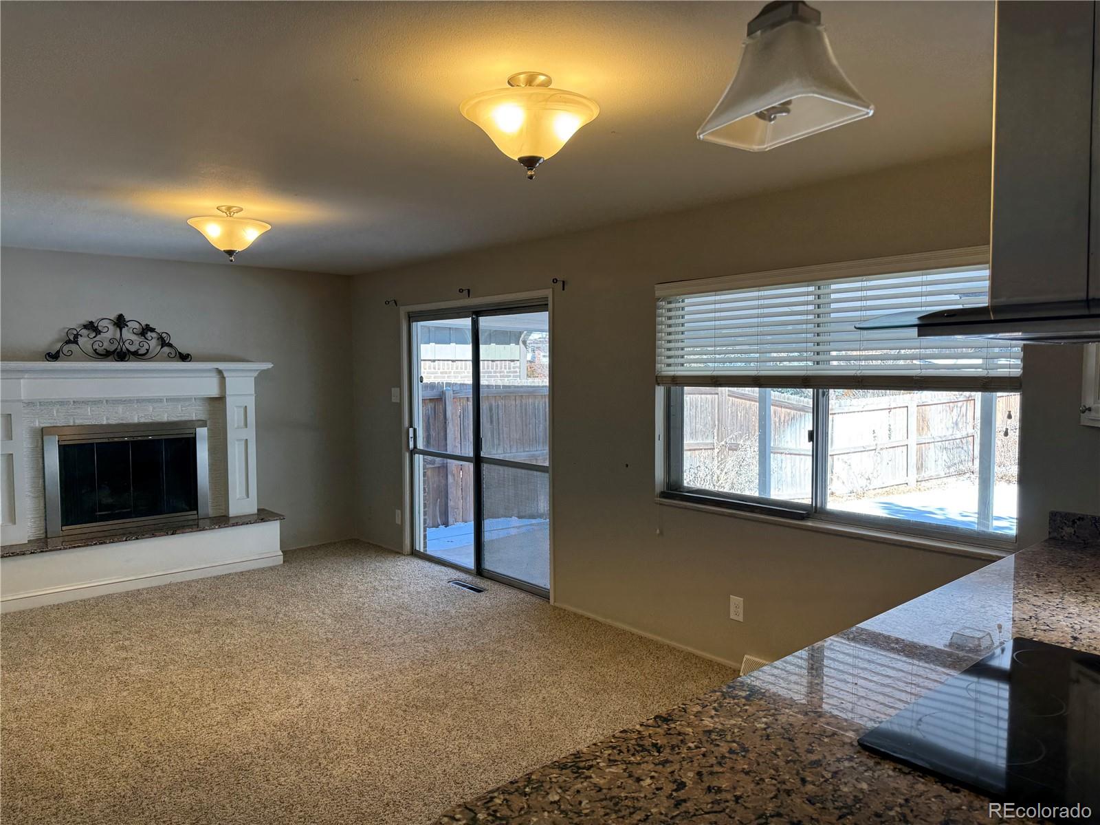 2524 South Oneida Street Denver, CO 80224 - Photo 2 of 11 a view of an empty room with a fireplace and a window