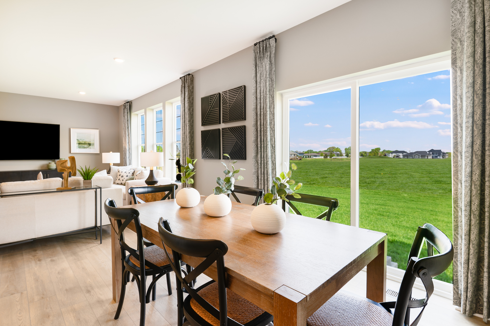 115 Henderson Street Oswego, IL 60543 - Photo 8 of 20 a view of a dining room with furniture window and outside view