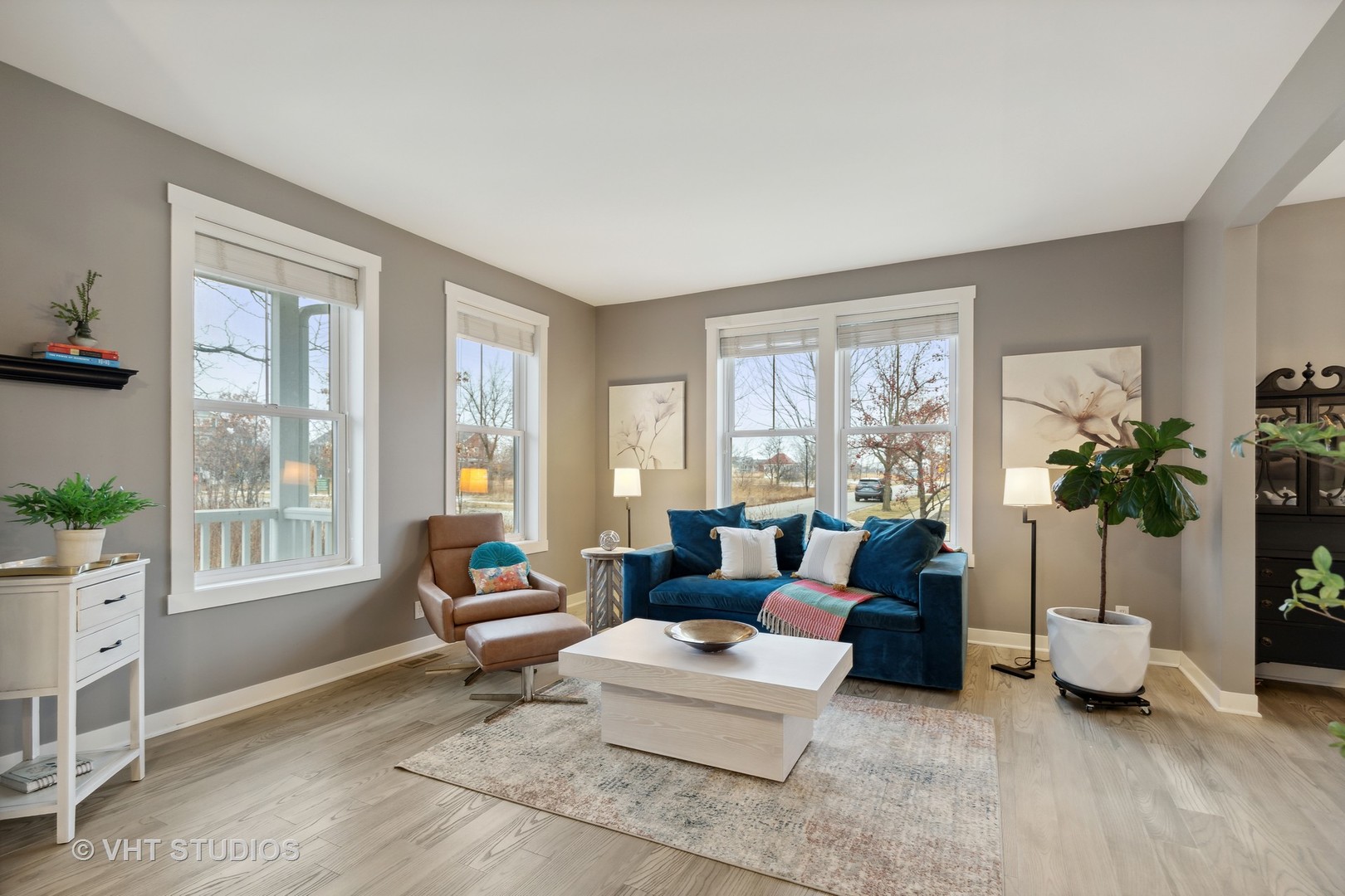 1403 Turks Cap Road Grayslake, IL 60030 - Photo 5 of 40 a living room with furniture and a potted plant
