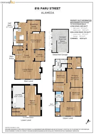 $1,995,000 | 816 Paru Street, Alameda, CA 94501