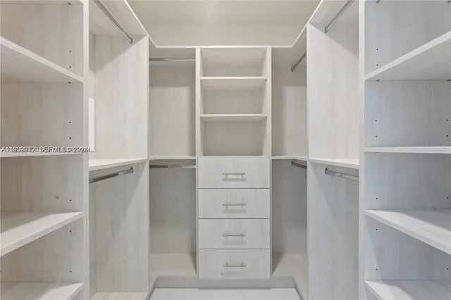 a view of walk in closet