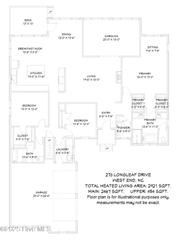 $575,000 | 278 Longleaf Drive, West End, NC 27376