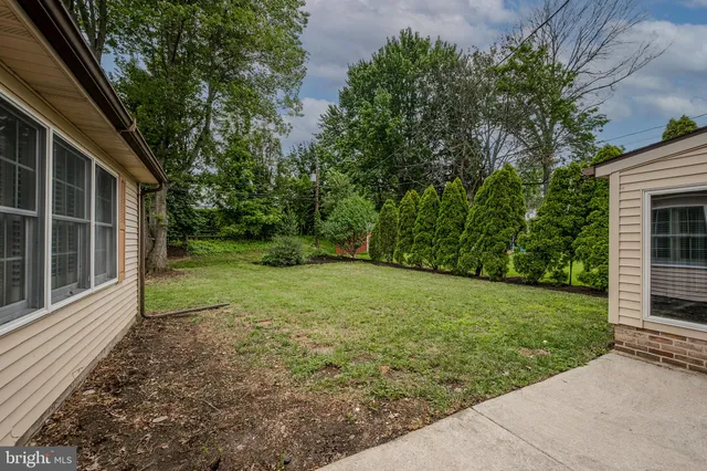 a view of a backyard with a garden