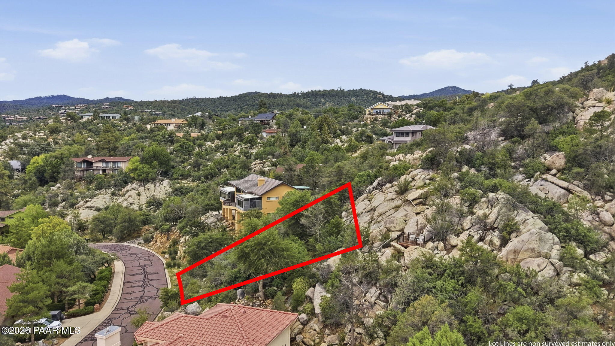 2093 Meadowbrook Road Prescott, AZ 86303 - Photo 5 of 20 5-Aerial 3 Lot Line