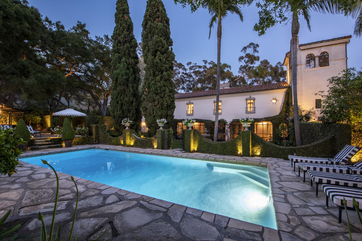 779 Ayala Lane Montecito, CA 93108 - Photo 1 of 58 Pool Twilight