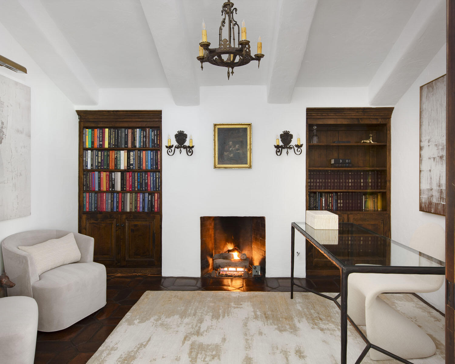 779 Ayala Lane Montecito, CA 93108 - Photo 26 of 58 a living room with furniture and a fireplace