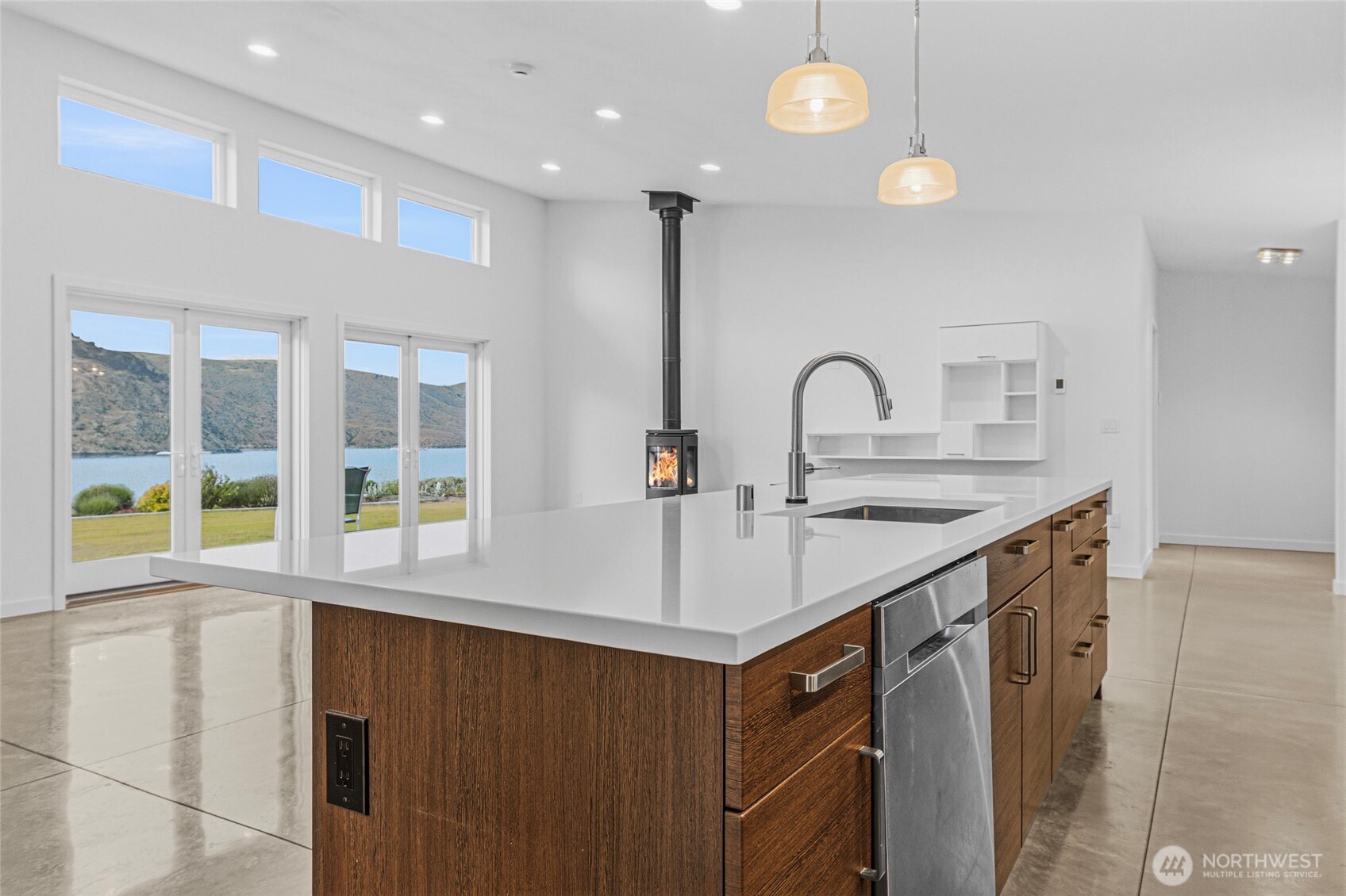 4205 Plum Point Road Grand Coulee, WA 99133 - Photo 11 of 39 a kitchen with a sink and a window