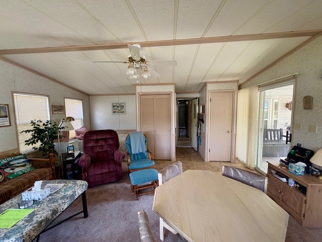 4-3&4 Woodhaven Sublette, IL 61367 - Photo 17 of 33 a living room with furniture a chandelier and a dining table