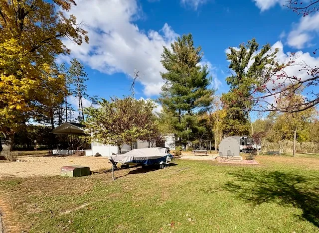 a view of outdoor space with garden