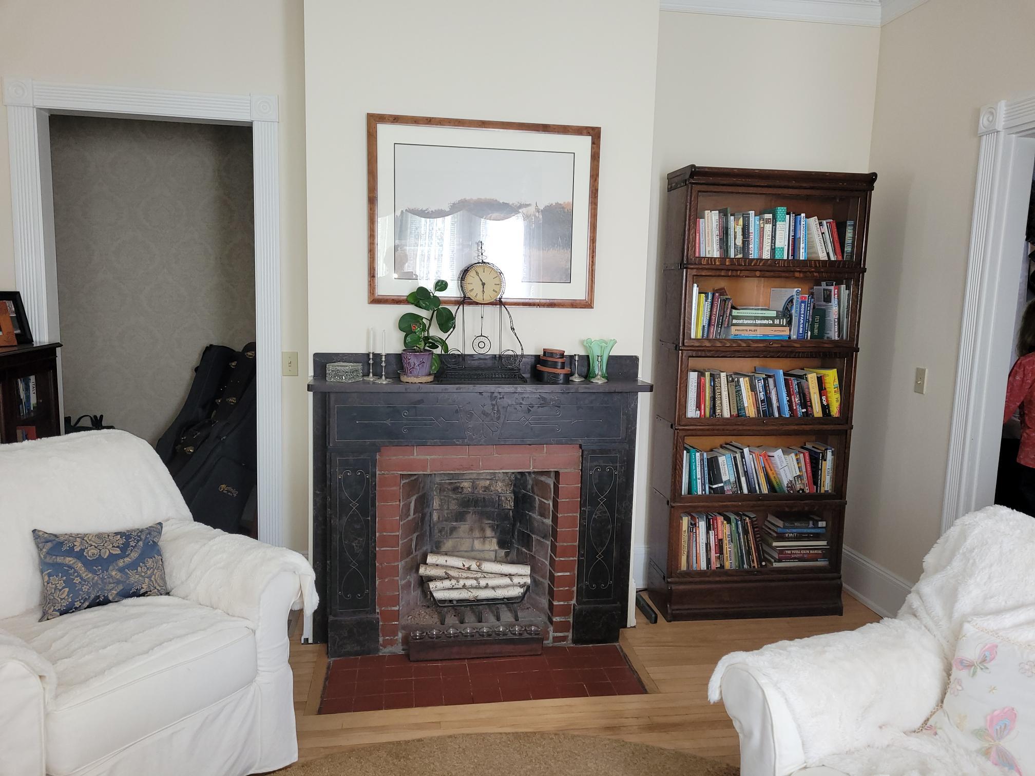 61 Railroad Street Clinton, ME 04927 - Photo 12 of 36 Fireplace in den