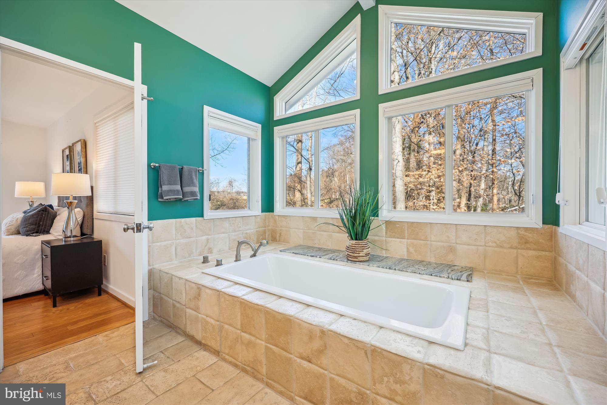 8328 Fenway Road Bethesda, MD 20817 - Photo 23 of 62 Primary Bathroom with an Air Jetted Soaking Tub