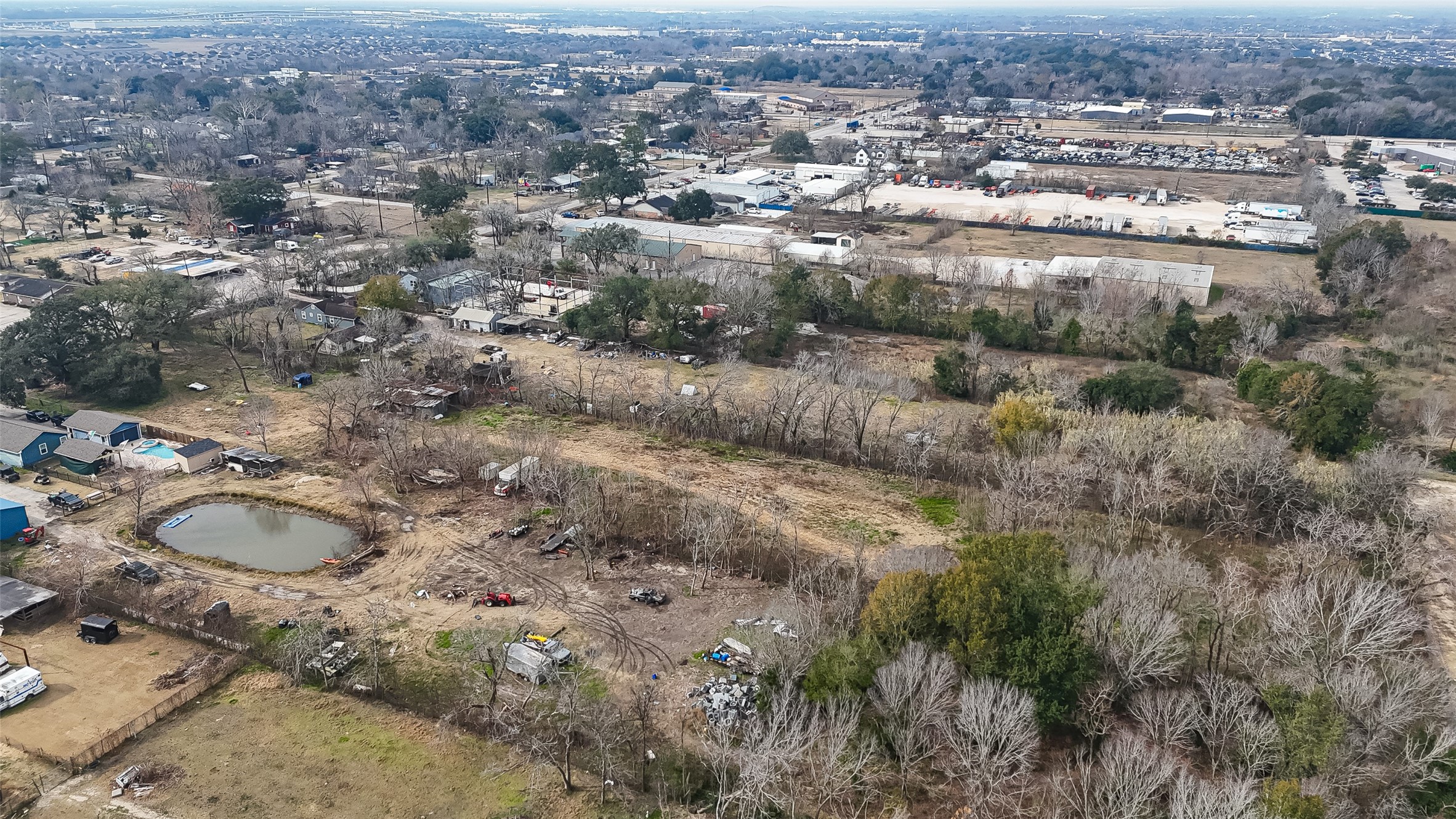 3721 Almeda Genoa Road Houston, TX 77047 - Photo 17 of 50 an aerial view of residential house and covered with trees