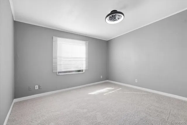 a view of a room with rack on the wall